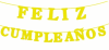 GUIRNALDA FELIZ CUMPLEAÑOS AMARILLO 15 PCS 3 M1