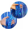 CORTINA COLOR AZUL FOIL 1 X 2 M1