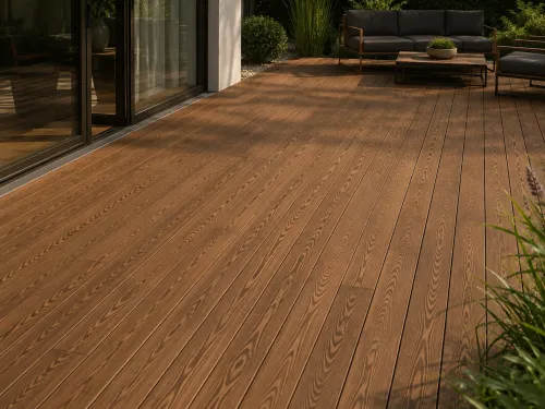 Tablas de madera termotratada