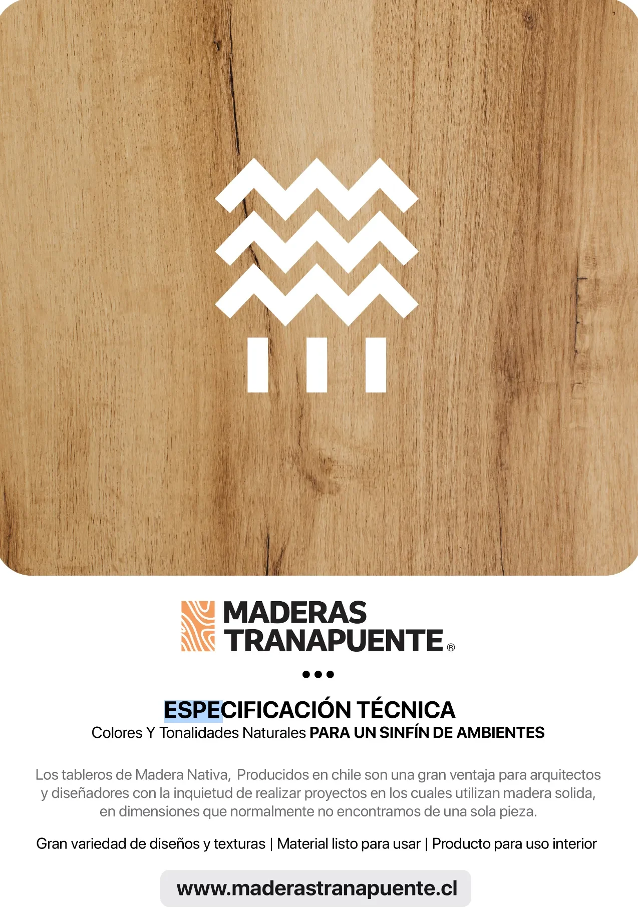 Ficha técnica Tablero Nativo