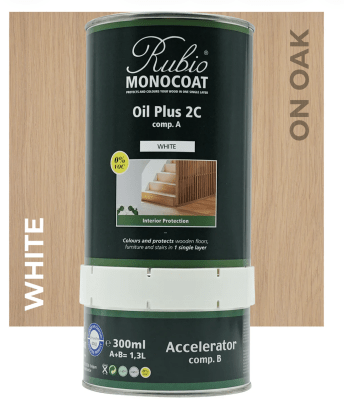 Otra vista de Rubio Monocoat Oil Plus 2C White