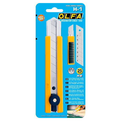 CUCHILLO EXTRA FUERTE DE 25MM CON INCRUSTACION DE CAUCHO