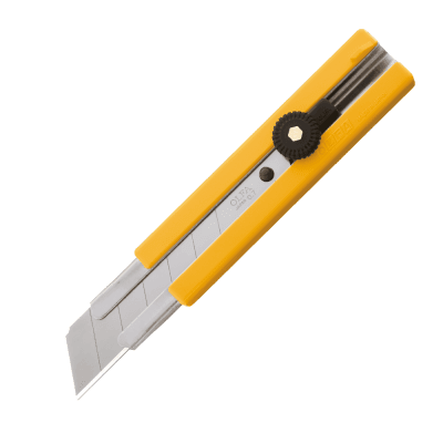 CUCHILLO EXTRA FUERTE DE 25MM CON INCRUSTACION DE CAUCHO