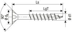 Miniatura de TORNILLO UNIVERSAL SPAX ø 4 mm, L.50 mm