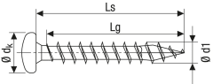 Miniatura de Tornillo SPAX ø 4 mm, L.16 mm