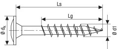 Miniatura de TORNILLO SPAX ø 8 mm, L.100 mm