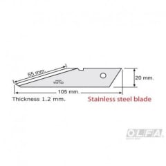 Miniatura de REPUESTO CUCHILLO TALLAR CK-2 2UNIDADES BLISTER