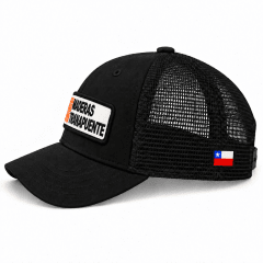 Miniatura de Gorro Trucker Maderas Tranapuente Negro Parche Frontal