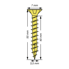 Miniatura de TORNILLO UNIVERSAL SPAX ø 3,5 x L. 50 mm