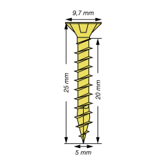 Miniatura de TORNILLO UNIVERSAL SPAX ø 5 x L. 25 mm