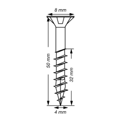 Miniatura de TORNILLO UNIVERSAL SPAX ø 4 mm, L.50 mm