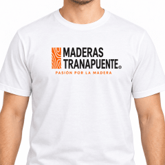 Miniatura de Polera de Algodón Maderas Tranapuente Blanca