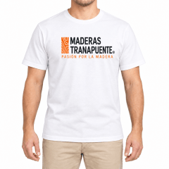 Miniatura de Polera de Algodón Maderas Tranapuente Blanca