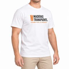 Miniatura de Polera de Algodón Maderas Tranapuente Blanca