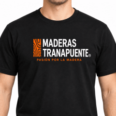 Miniatura de Polera de Algodón Maderas Tranapuente Negra
