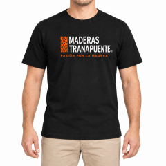 Miniatura de Polera de Algodón Maderas Tranapuente Negra