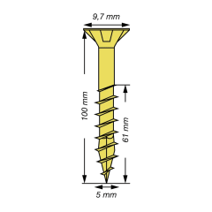 Miniatura de TORNILLO UNIVERSAL SPAX ø 5 x L. 100 mm