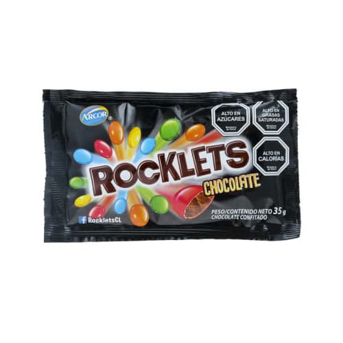 Chocolate Rocklets chocolate 35 g | La Pileta