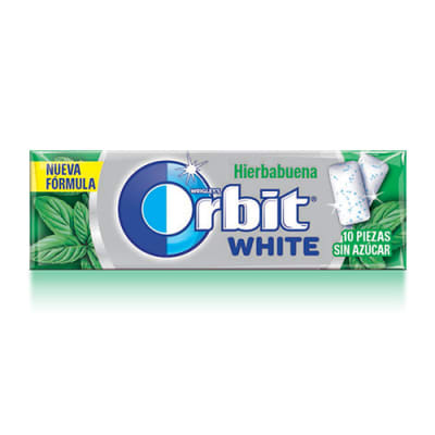 Chicle Orbit hierba buena  10 un.