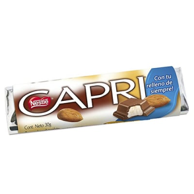 Chocolate Capri almendras 30 g