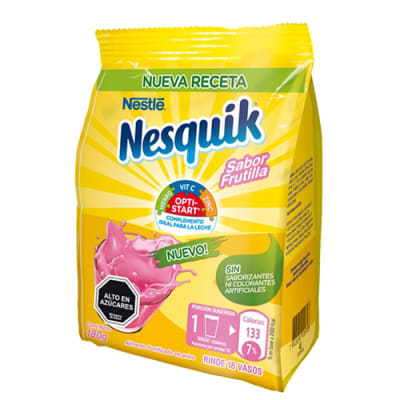 Alimento fortificado  Nesquick frutilla 180 g