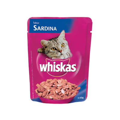 Alimento para gato Whiskas sardina 85 g