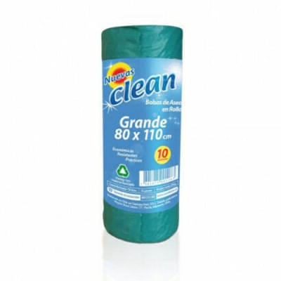 Bolsa de basura Clean 80 x 110 cm 10 un.
