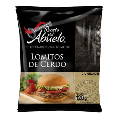 Carne cerdo lomito receta del abuelo 120 g