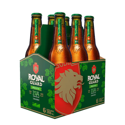Cerveza Royal Guard ipa 355 mL pack 6 un. 