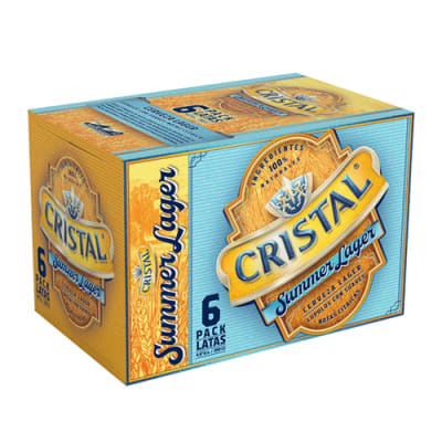 Cerveza Cristal summer lager 470 mL pack 6 un. 