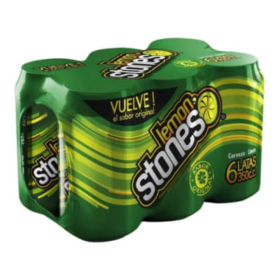 Cerveza Stones lemon 350 mL pack 6 un. 