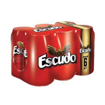 Cerveza Escudo 5.5ª 350 mL pack 6 un. 
