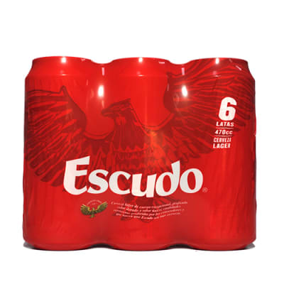 Cerveza Escudo 5.5ª 470 mL pack 6 un. 