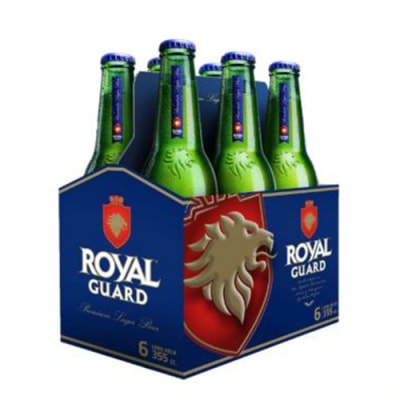 Cerveza Royal Guard lager 355 mL pack 6 un. 