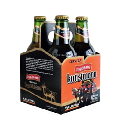 Cerveza Kunstmann torobayo 330 mL pack 4 un. 