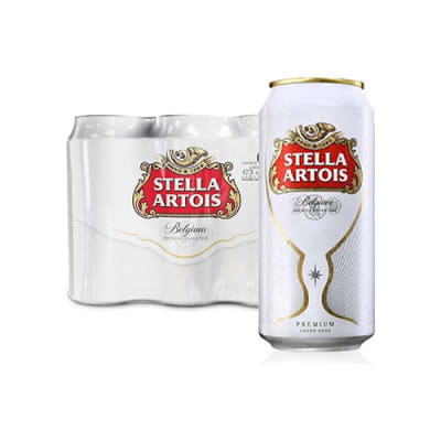 Cerveza Stella Artois lager 473 mL pack 6 un. 