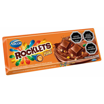 Chocolate Rocklets mani 140 g