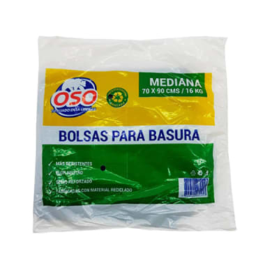 Bolsa de basura Oso 70 x 90 cm 10 un.
