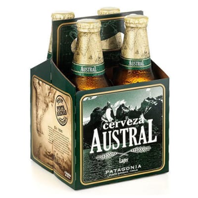 Cerveza Austral lager 330 mL pack 4 un.
