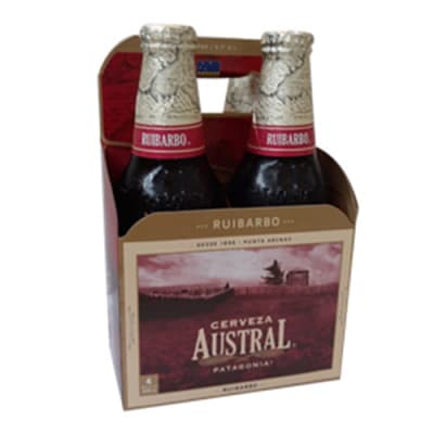 Cerveza Austral ruibarbo 330 mL pack 4 un.