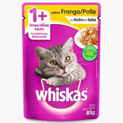 Alimento para gato Whiskas pollo 1+ 85 g