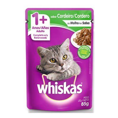 Alimento para gato Whiskas codero 1+ 85 g 