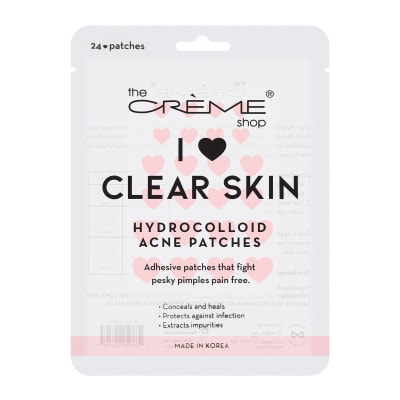 I ❤ Clear Skin - Hydrocolloid Acne 24 heart Patches Adhesive that fight pesky pimples pain free I ❤ Clear Skin - Hydrocolloid Acne 24 heart Patches Adhesive that fight pesky pimples pain free