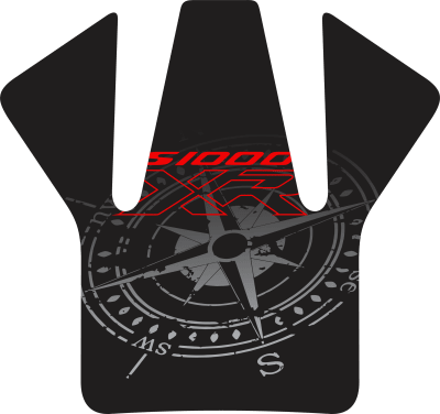 Cubre Estanque BMW S1000XR COMPASS RED MATT GRIPPATECH