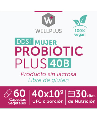 PROBIOTIC PLUS 40B MUJER - Probióticos 40 billones - 60 cápsulas PROBIOTIC PLUS 40B MUJER - Probióticos 40 billones - 60 cápsulas