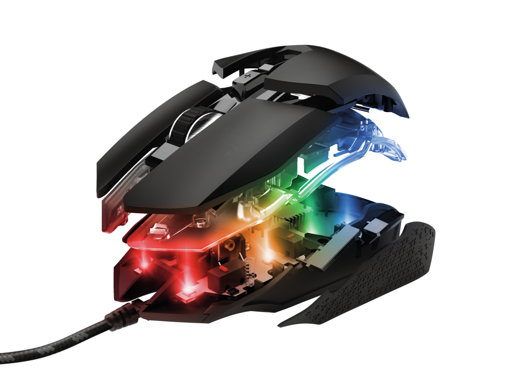 MOUSE GAMER TRUST GXT 950 IDON 6000 DPI RGB PRO | Centec - Electrónica