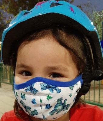 Mascarilla Antifluidos Niños Ositos Azules 