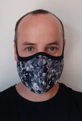 Mascarilla Antifluidos Adulto Ajustable Camuflaje