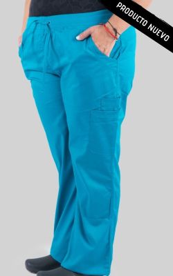 Pantalon mujer Cargo Red Birdy Turquesa1