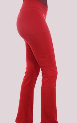 Uniforme Clínico Pantalón Mujer Flex Pro Rojo